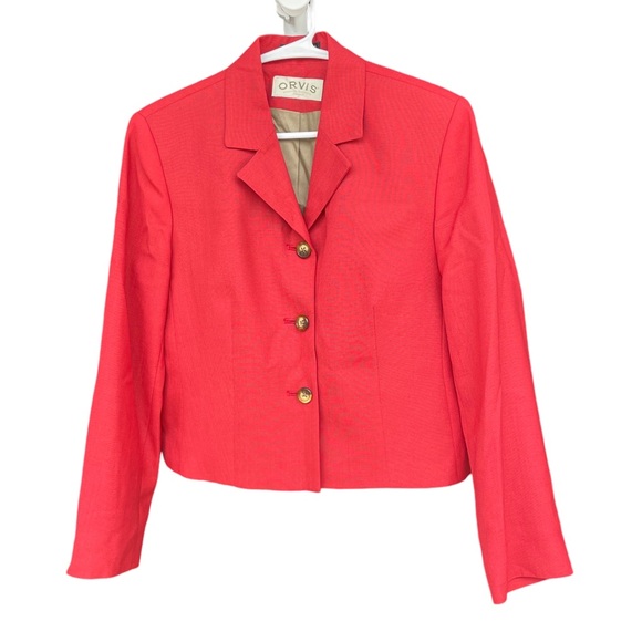 Orvis Jackets & Blazers - Orvis Coral Wool Blend Blazer Petite 4P Tailored Jacket